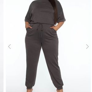 Heather Gray Jumpsuit